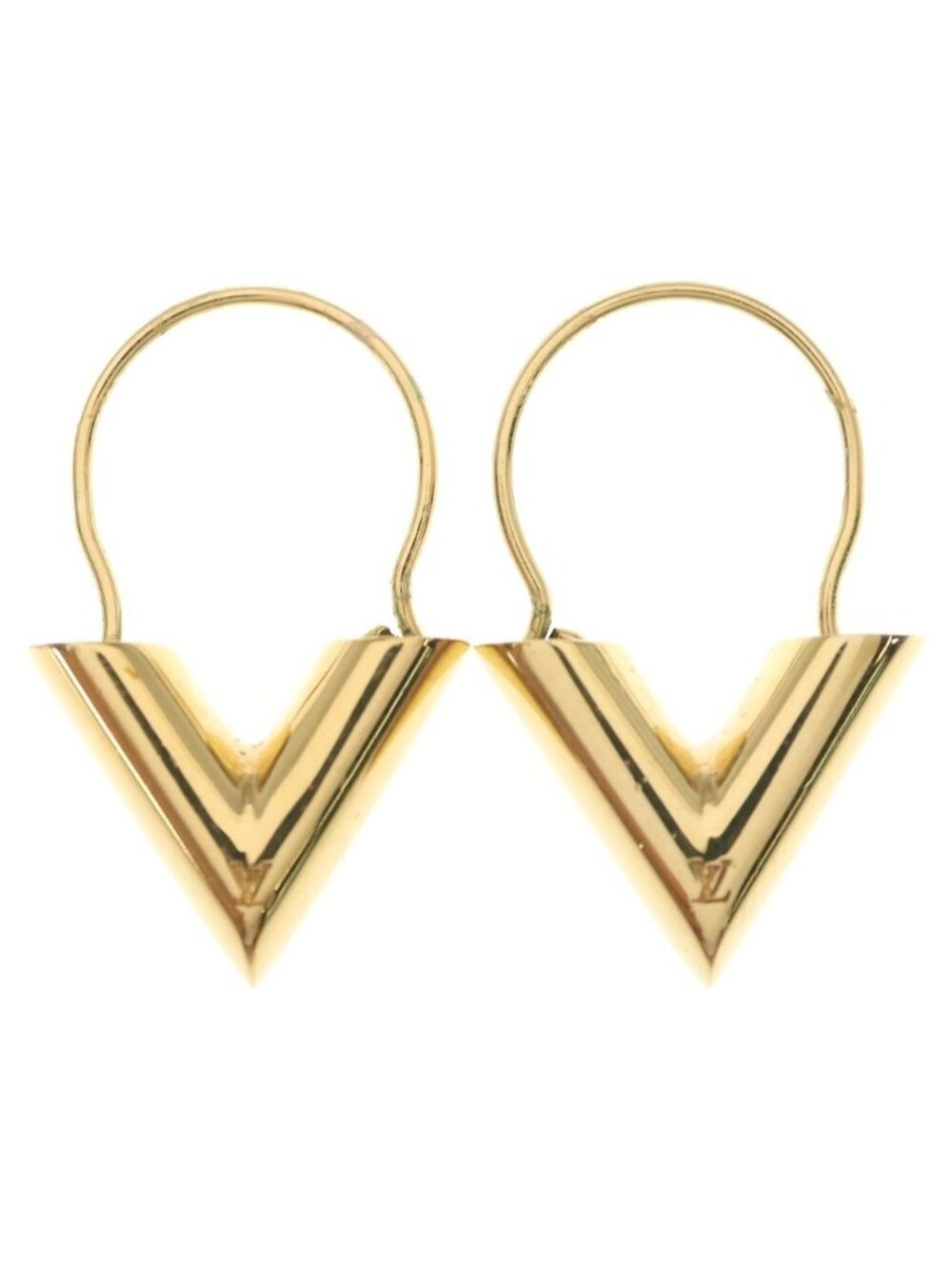 Louis Vuitton Essential V Earrings Gold
